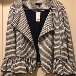 Banana Republic ruffled peplum jacket